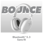 Casque Bluetooth T'nB Bounce Autonomie 50h - Blanc – Image 3
