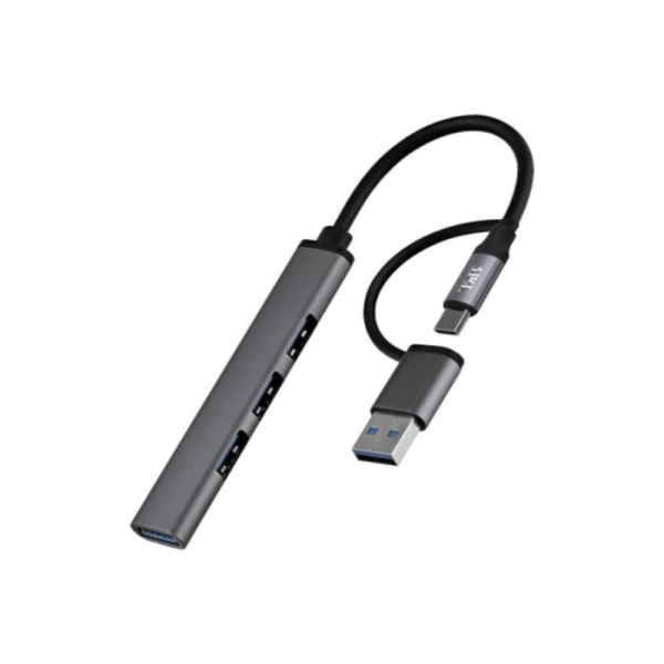 Hub T'nB 4en1 USB-A 2.0 + USB-C