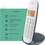Téléphone Sans Fil Dect Logicom ILOA 150 - Ardoise – Image 2