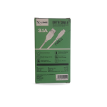 Cable Type-C Vers USB-A X-LINE Fast Charging 1m - Blanc – Image 2