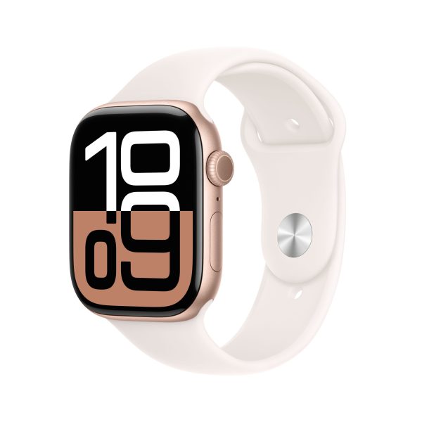 Apple Watch S10 GPS 46mm Rose Gold Al Case With Light Blush Sport Band M/L