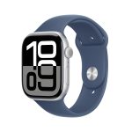 Apple Watch S10 GPS 46mm Silver Al Denim Band SB S/M