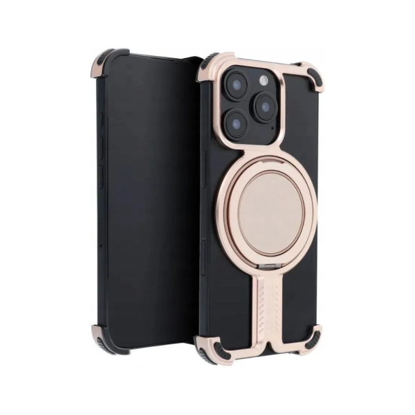 Coque en Métal avec Support Magnétique Pour iPhone 16 Pro Max