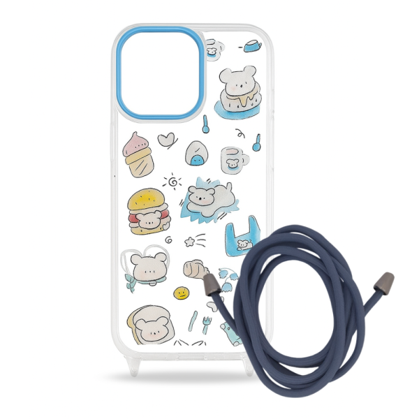 Coque Avec Cordon Bandoulière Pour iPhone 13 Pro Max