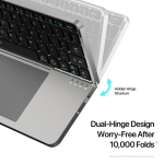 Clavier Bluetooth pliable avec touchpad et Etui - QWERTY – Image 5
