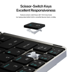 Clavier Bluetooth pliable avec touchpad et Etui - QWERTY – Image 4