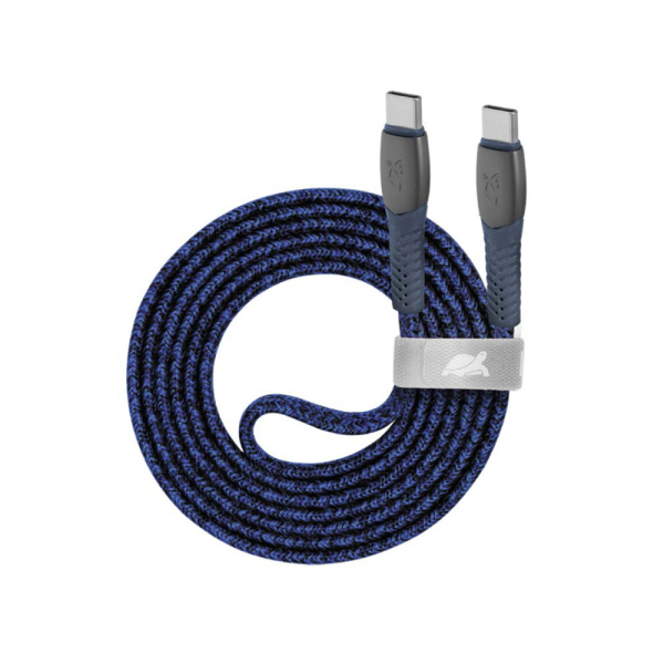 Cable Type-C Vers Type-C RIVACASE 1.2M 3 A - Bleu