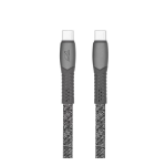 Cable Type-C Vers Type-C RIVACASE 1.2M 3 A - Gris – Image 2