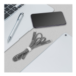 Cable Type-C Vers Type-C RIVACASE 1.2M 3 A - Gris – Image 5