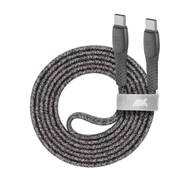 Cable Type-C Vers Type-C RIVACASE 1.2M 3 A - Gris