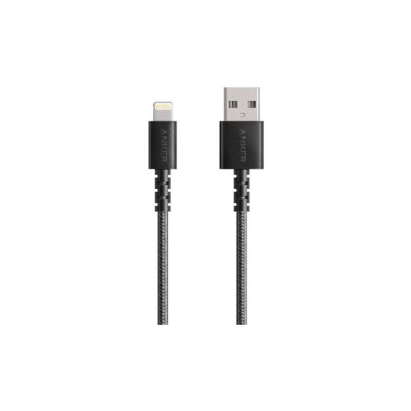 cable USB-A Vers Lightning Anker 0.9M noir