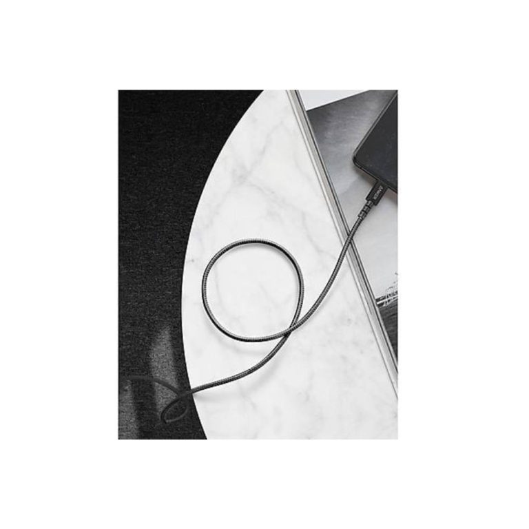 cable USB-A Vers Lightning Anker 90cm noir