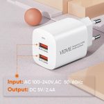 Chargeur VIDVIE 2*Ports USB