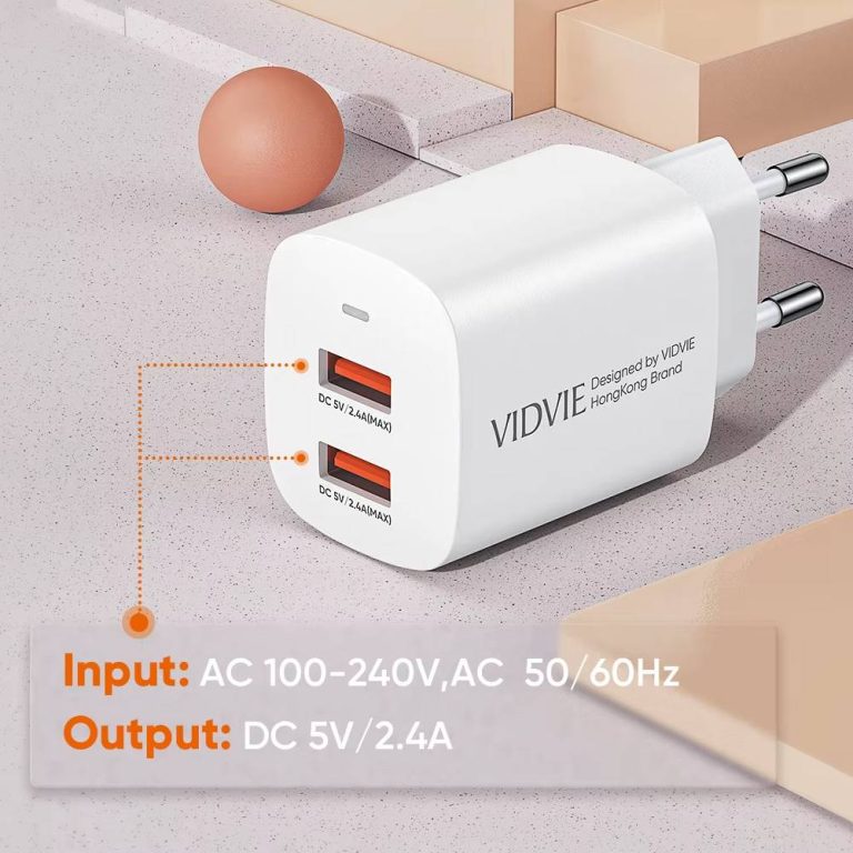 Chargeur VIDVIE 2*Ports USB