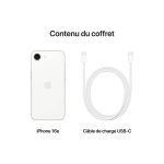 iphone 16e 128gb 2y blanc